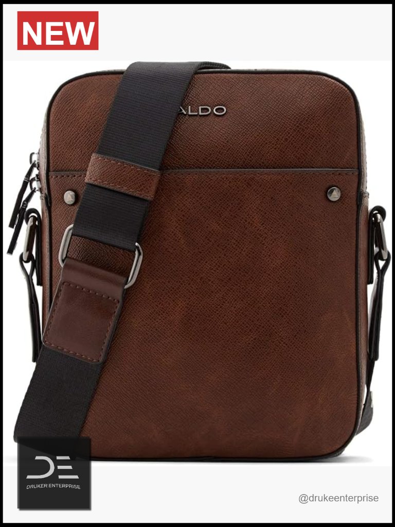 Crossbody Bag With Adjustable Strap, Faux Leather, 2 Compartments